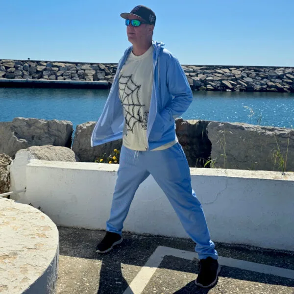 Seersucker Style Hoodie and Pants Seersucker Style Hoodie and Pants