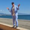 Seersucker Style Hoodie and Pants